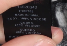 ASOS Womens Black White Dress Size 16 Viscose