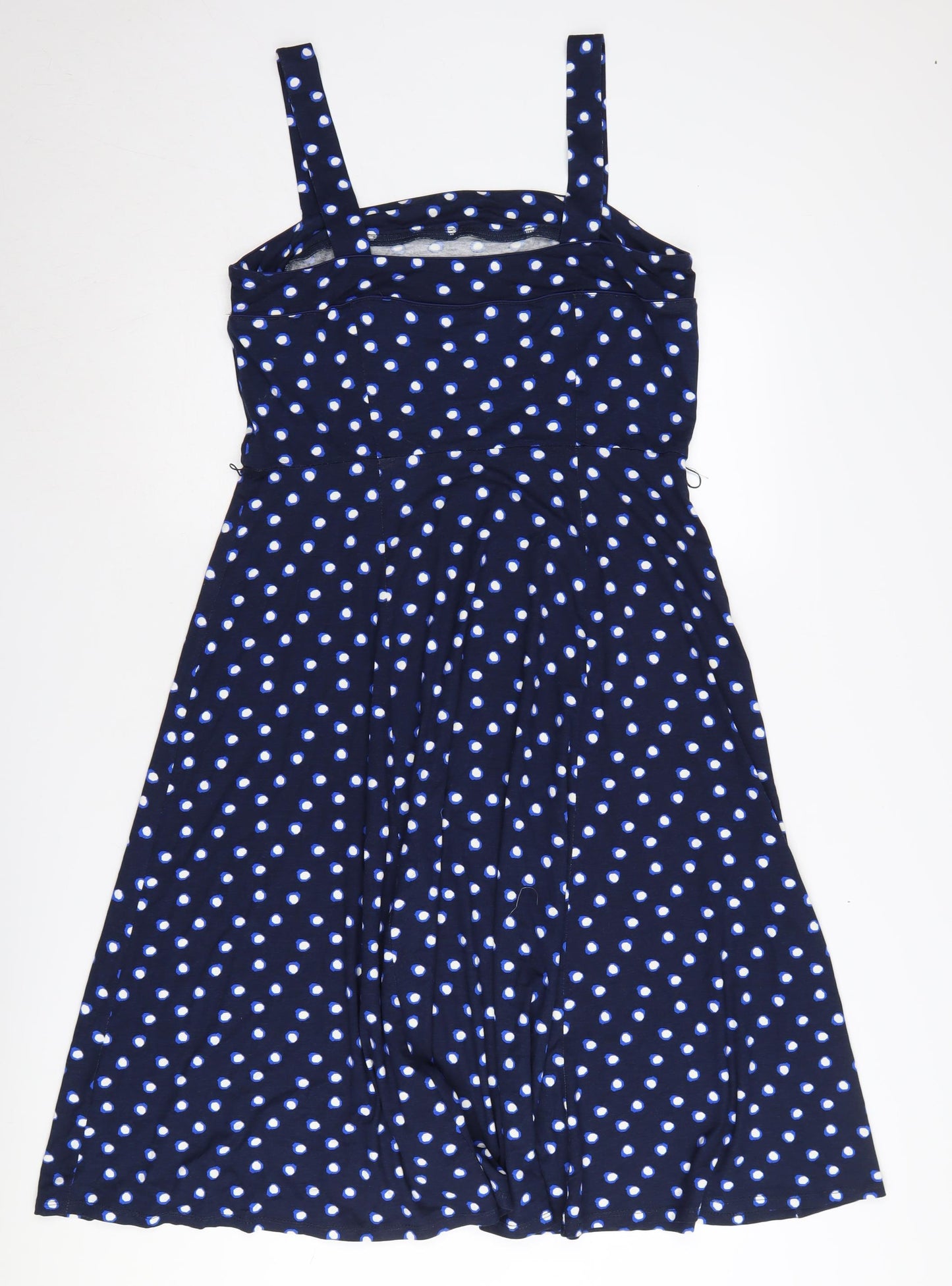Monsoon Women Blue Polka Dot A-Line Dress