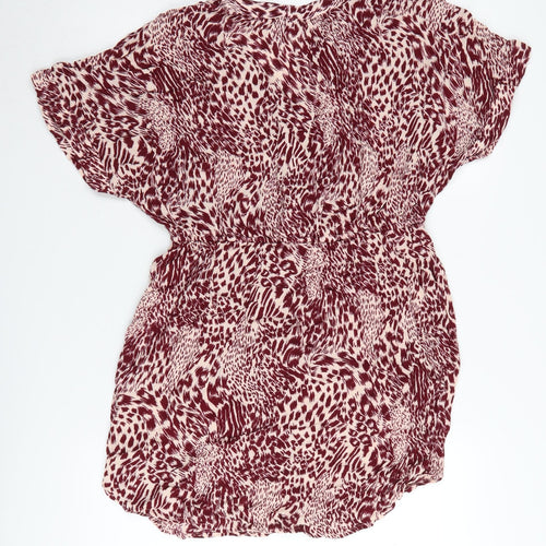 Vero Moda Women's Red Animal Print Blouse L