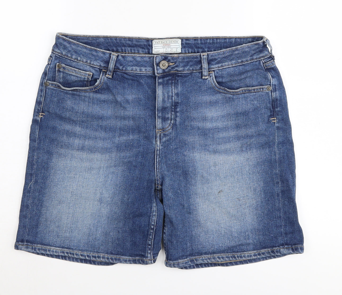 Fat Face Women's Blue Denim Shorts Size 12