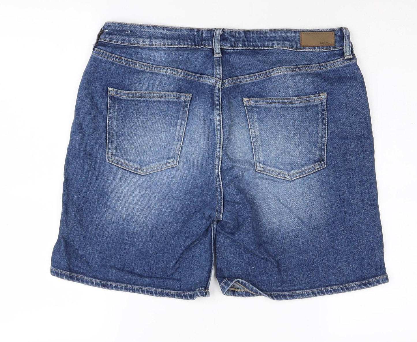 Fat Face Women's Blue Denim Shorts Size 12