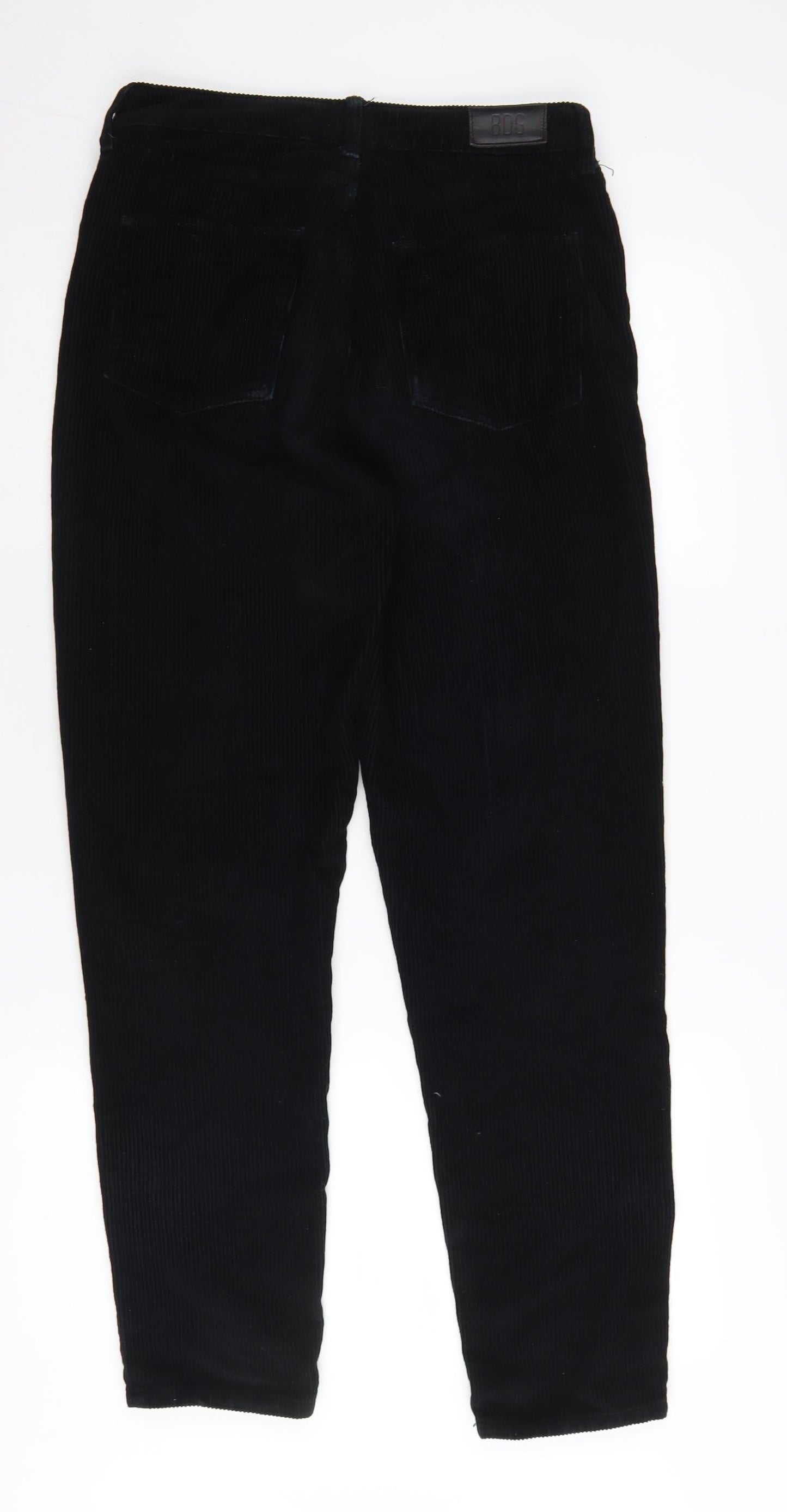 BDG Women's Black Mom Corduroy Trousers - Size 28