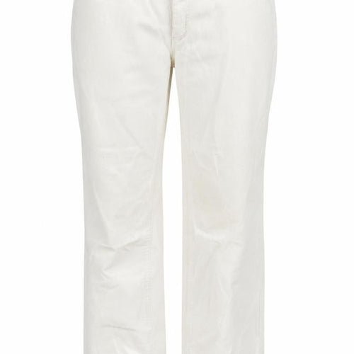 St. John's Bay Women's White Straight Corduroy Jeans Size 8