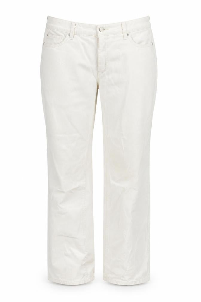 St. John's Bay Women's White Straight Corduroy Jeans Size 8
