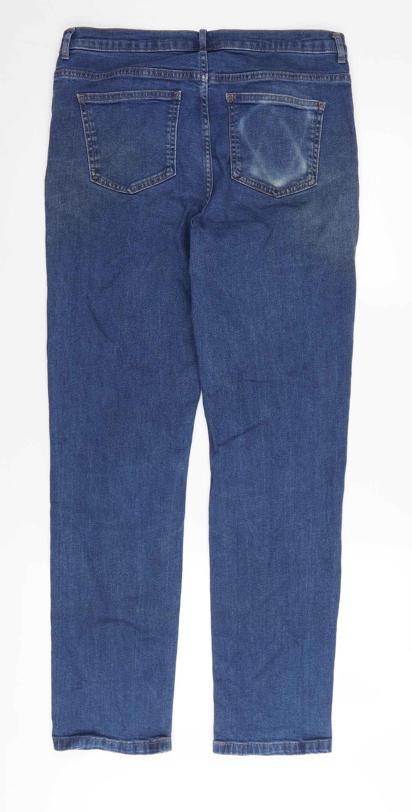 Marks and Spencer Women's Blue Straight Jeans Size 14