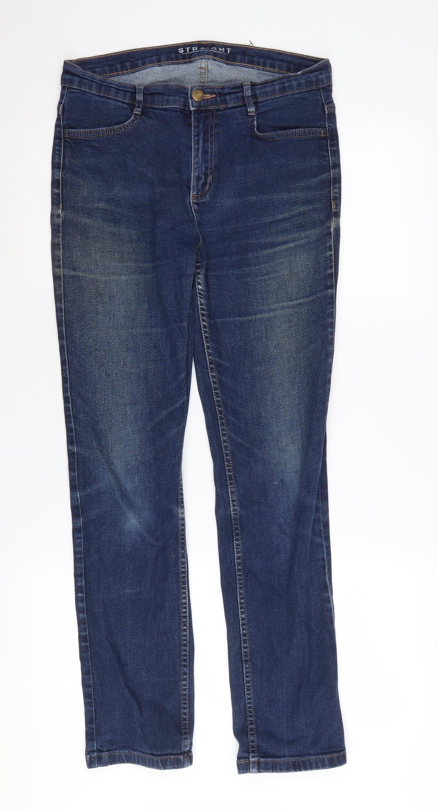Marks and Spencer Women's Blue Straight Jeans Size 12