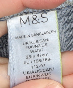 Marks and Spencer Men's Blue Slim Fit Jeans 38