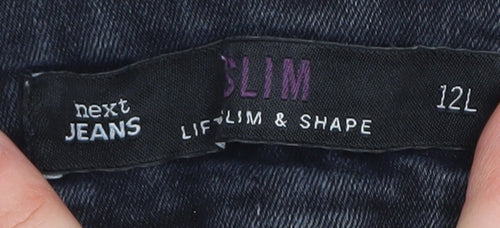 Next Women's Slim Blue Jeans Size 12L Stylish Denim