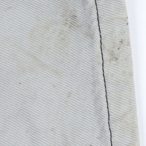 Topshop Women's Grey Wide-Leg Cargo Jeans Size 14