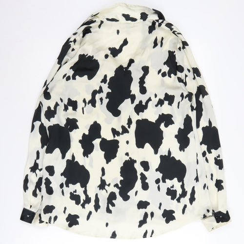 Asos Women's 12 Animal Print Button-Up Shirt
