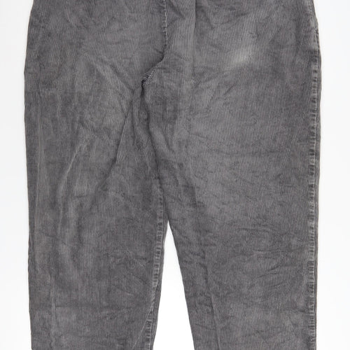 Farah Men's Grey Corduroy Trousers, Size 40, Autumn/ Winter