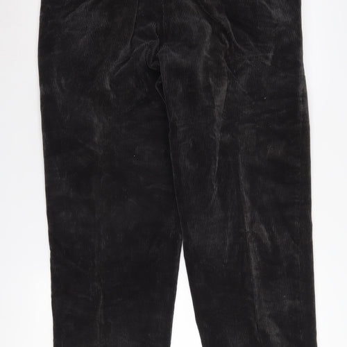 Orvis Men's Black Corduroy Trousers, Size 36