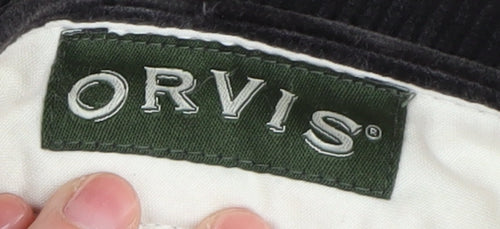 Orvis Men's Black Corduroy Trousers, Size 36