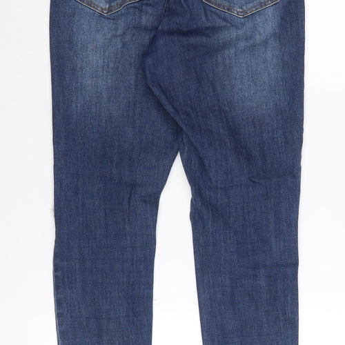 Cotton On Women's Blue Skinny Distressed Jeans Size 10