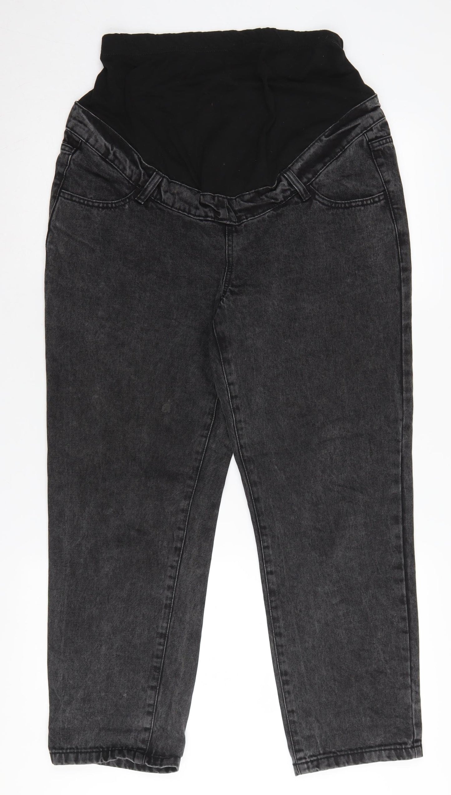 Boohoo Women's Black Maternity Jeans Size 12