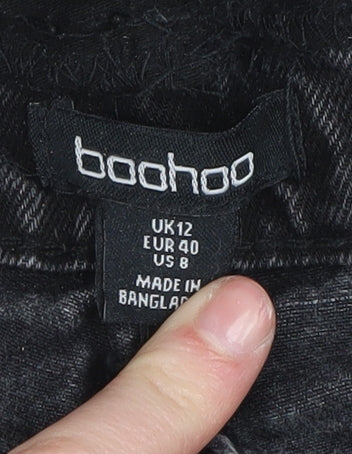 Boohoo Women's Black Maternity Jeans Size 12