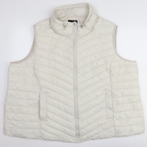 Capsule White Puffer Waistcoat Women Size 32