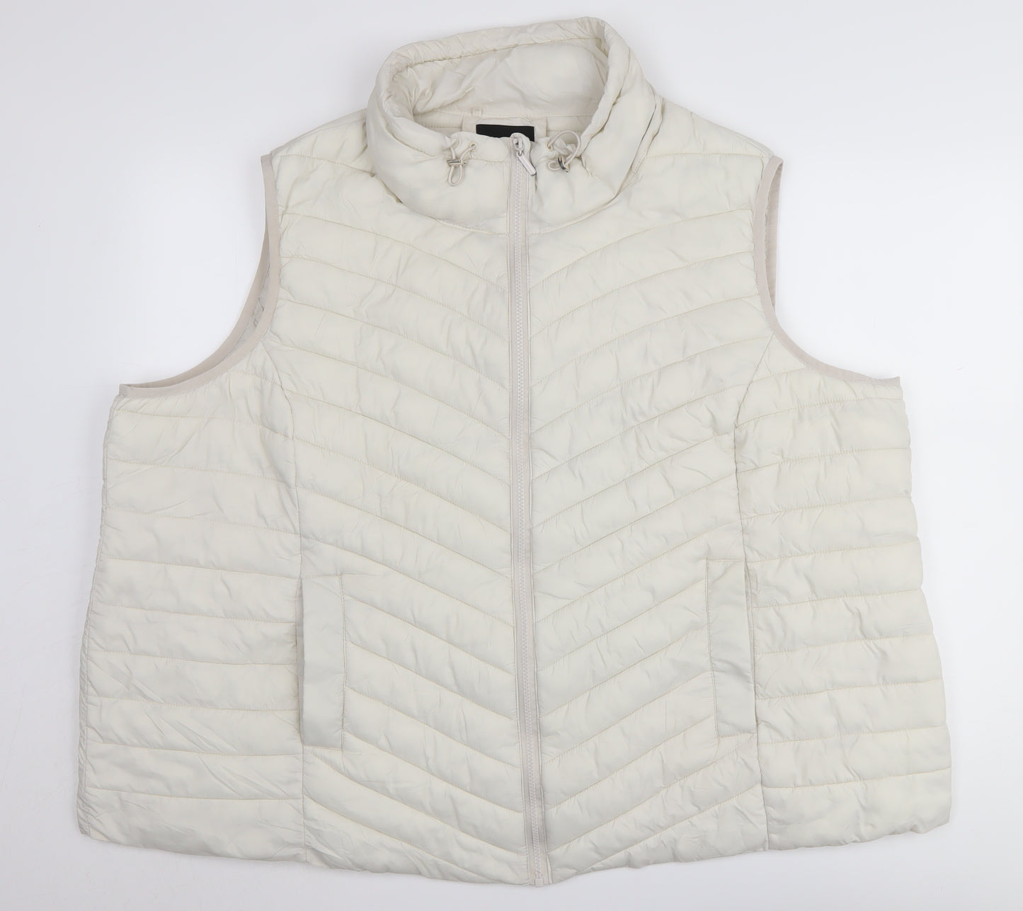 Capsule White Puffer Waistcoat Women Size 32