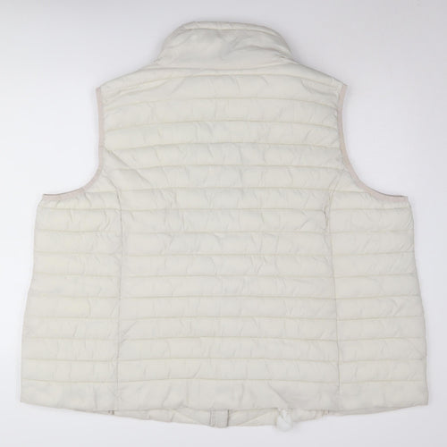 Capsule White Puffer Waistcoat Women Size 32