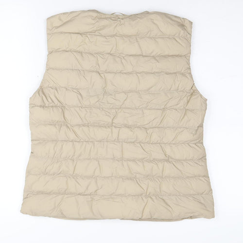 UNIQLO Women's Beige Medium Puffer Waistcoat