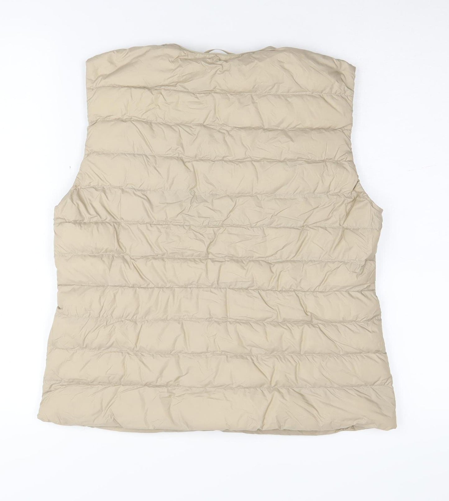 UNIQLO Women's Beige Medium Puffer Waistcoat