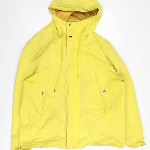 Arket Yellow Anorak Jacket Unisex Size 26 Casual Hooded