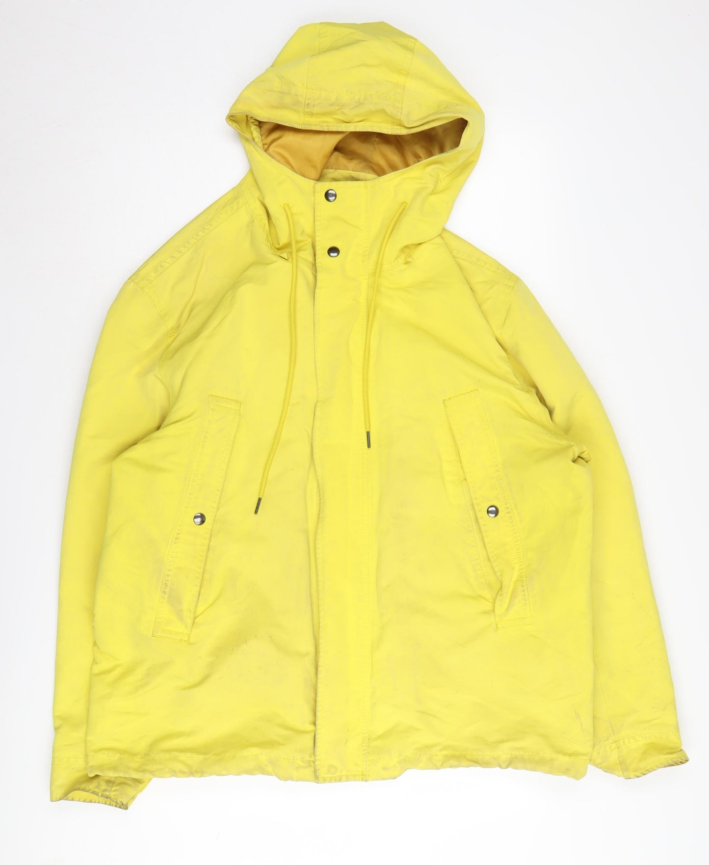 Arket Yellow Anorak Jacket Unisex Size 26 Casual Hooded