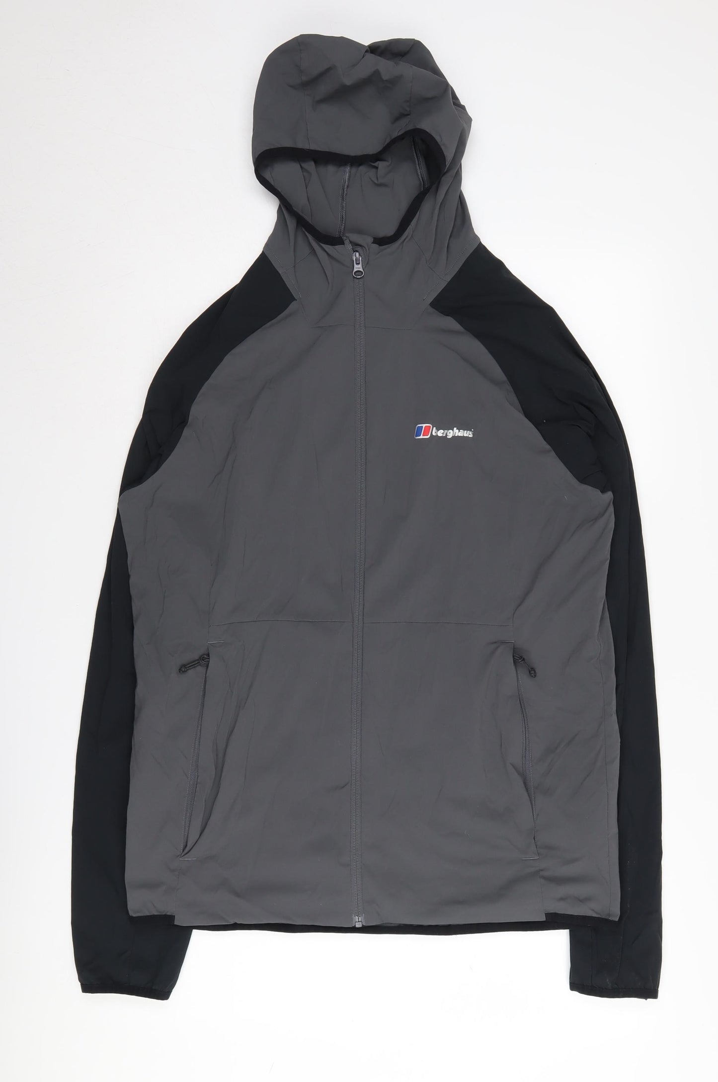 Berghaus Men's Grey Windbreaker Jacket - L, Casual, Hooded