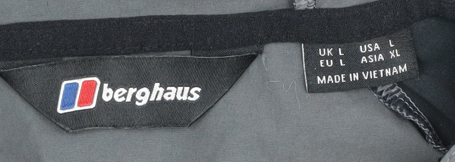 Berghaus Men's Grey Windbreaker Jacket - L, Casual, Hooded