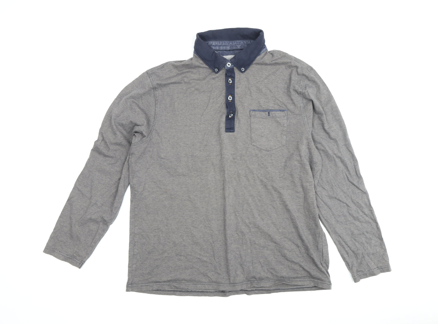 Marks and Spencer Men's Grey XL Cotton Polo