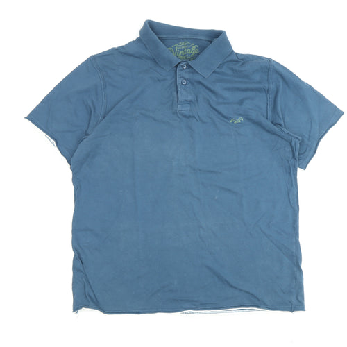 Marks and Spencer Blue Men's XL Polo, Vintage Style