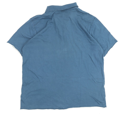 Marks and Spencer Blue Men's XL Polo, Vintage Style