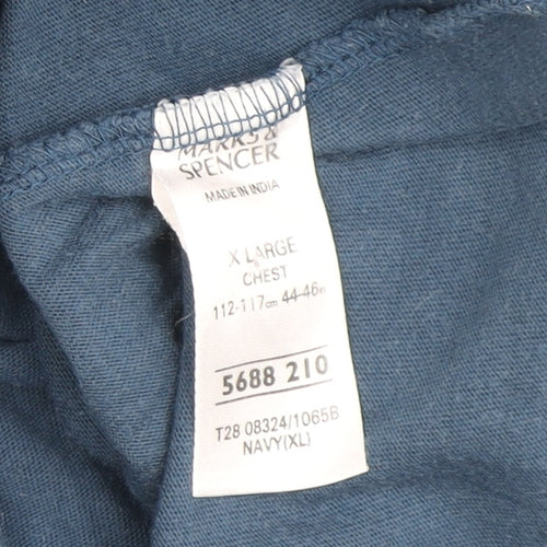 Marks and Spencer Blue Men's XL Polo, Vintage Style