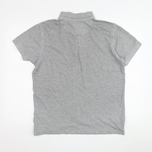 Pierre Cardin Men's Grey Polo Shirt M Solid