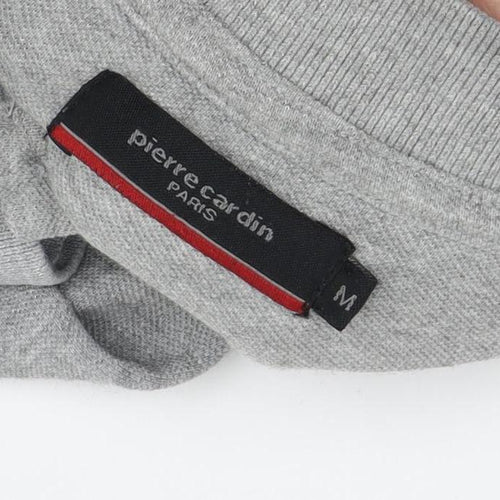 Pierre Cardin Men's Grey Polo Shirt M Solid