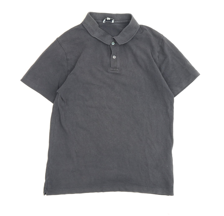 Jigsaw Men's Grey Short Sleeve Polo Shirt S