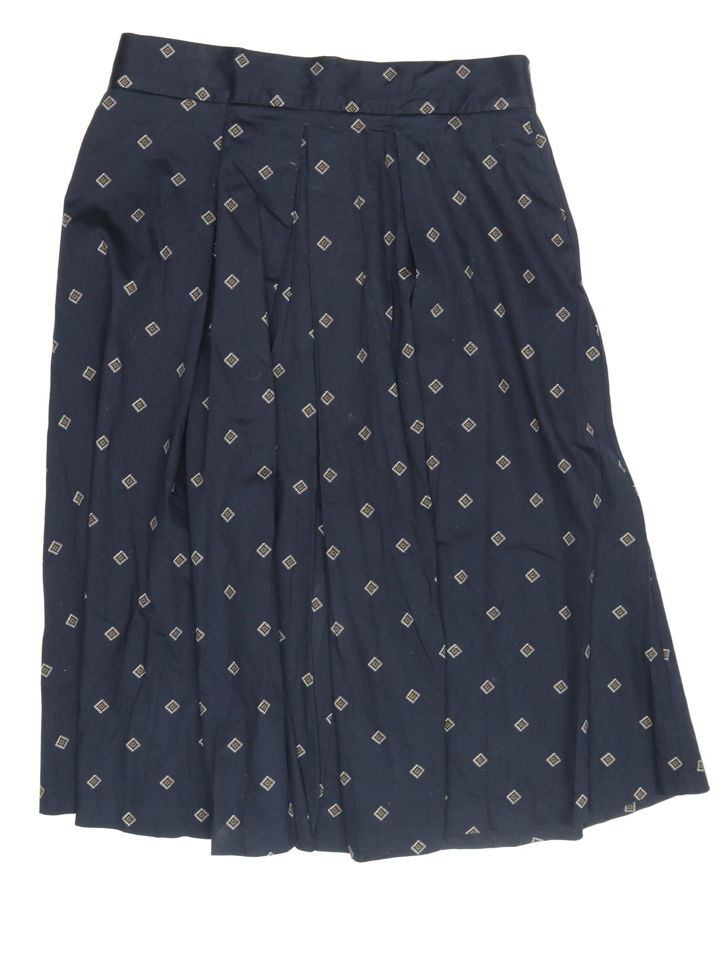 Marks and Spencer Women's Blue Midi Pleated Skirt Size 16