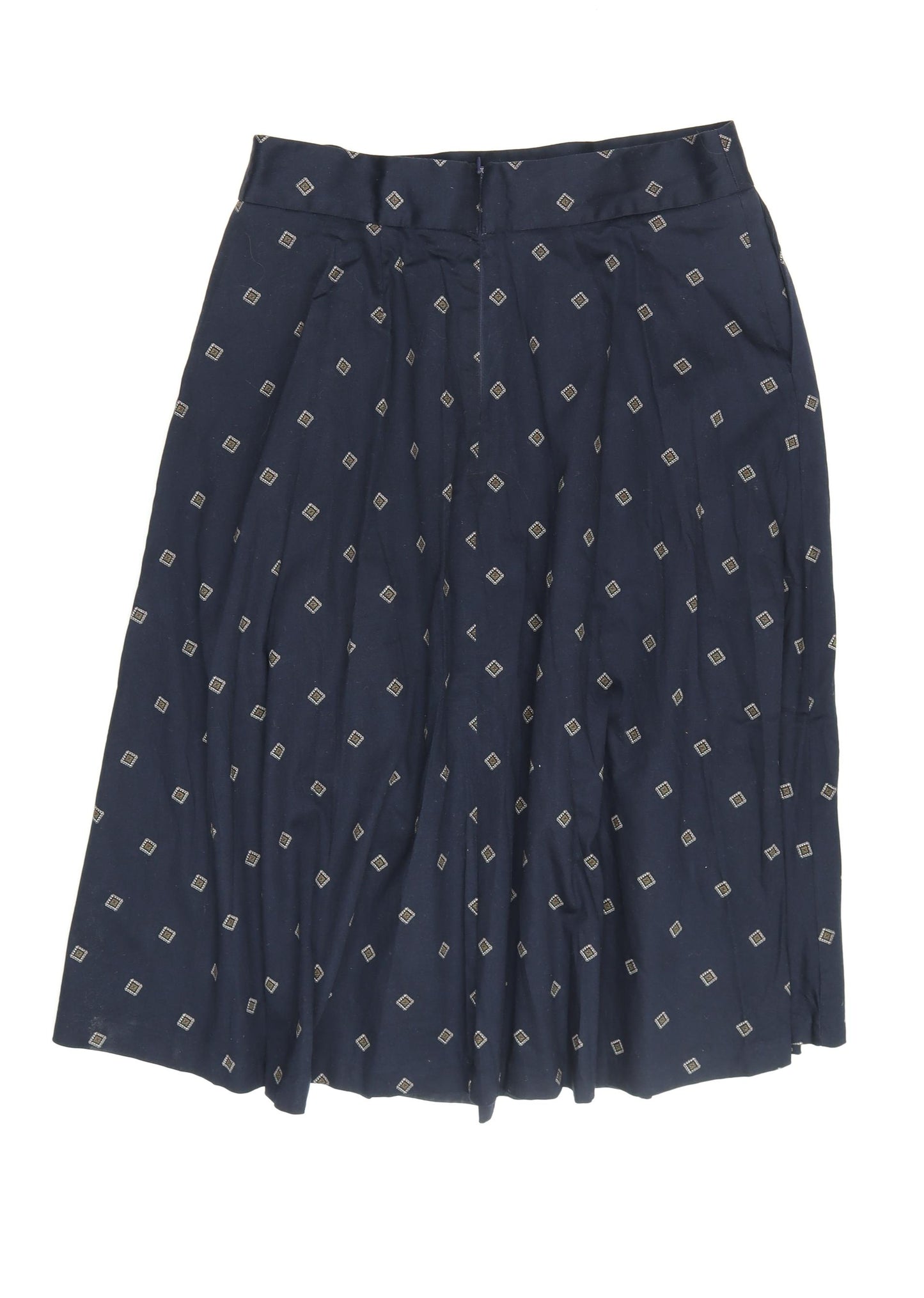 Marks and Spencer Women's Blue Midi Pleated Skirt Size 16