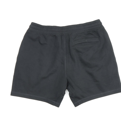 Gymshark Men's Black Sweat Shorts M - Casual, Elastic Waist