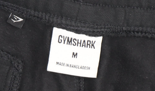 Gymshark Men's Black Sweat Shorts M - Casual, Elastic Waist