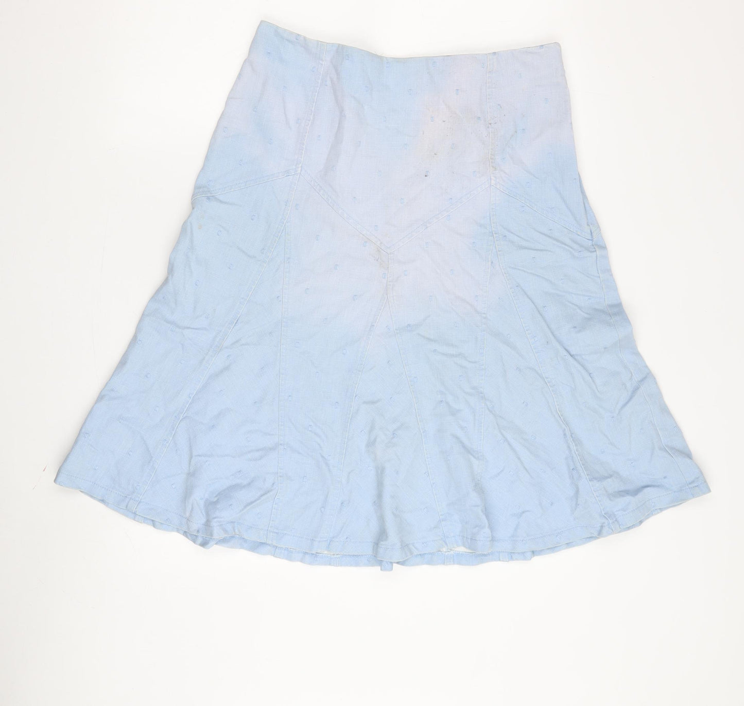 Principles Women's Blue A-Line Skirt Size 12 Petite