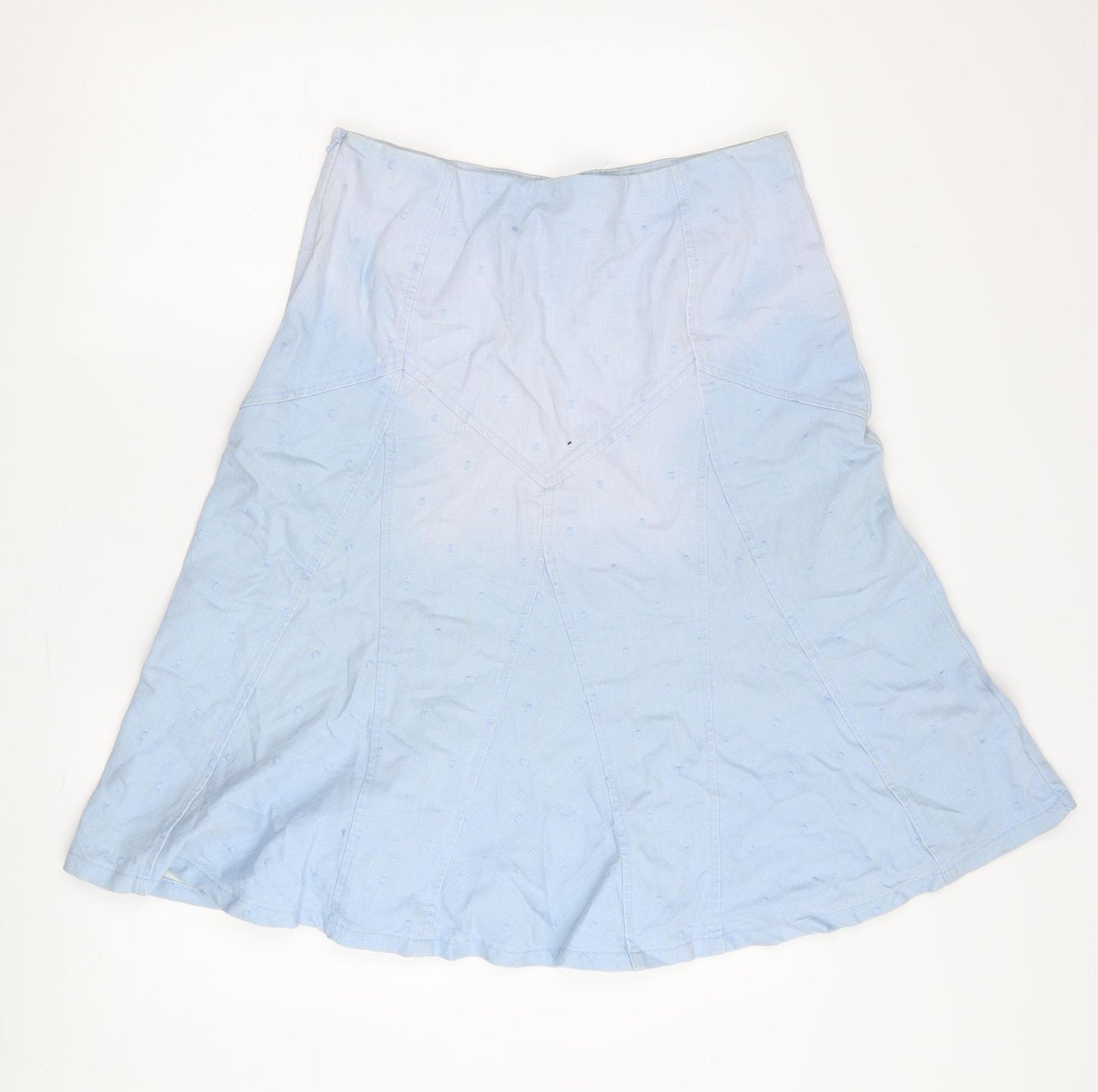 Principles Women's Blue A-Line Skirt Size 12 Petite