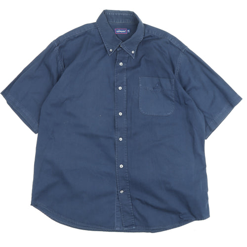 Kangol Men's Blue Button-Up Shirt XL