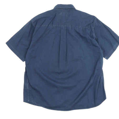 Kangol Men's Blue Button-Up Shirt XL
