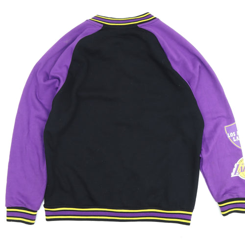 NBA Men's Black 2XL Varsity Jacket
