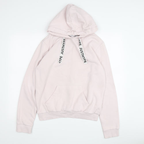Just Hype Women's Pink Pullover Hoodie, Size 10