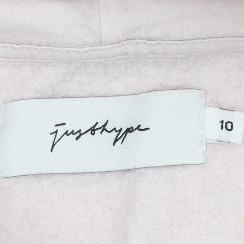 Just Hype Women's Pink Pullover Hoodie, Size 10