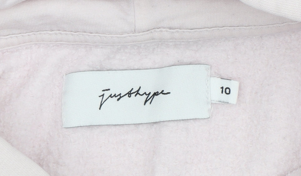 Just Hype Women's Pink Pullover Hoodie, Size 10