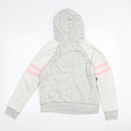 Abercrombie Kids Girls Grey Hoodie 13-14 Years with Moose Design