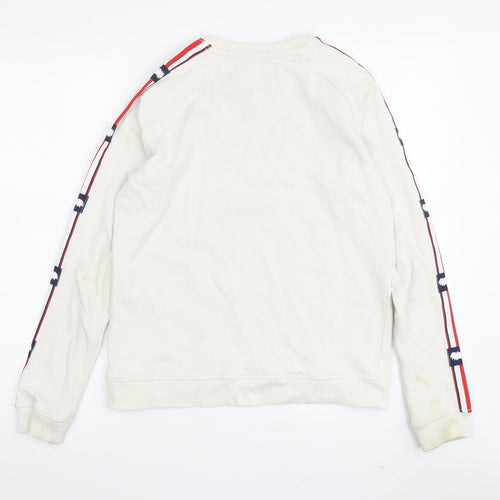 Zoe Karssen Women's Beige Logo XS Sweatshirt Pullover
